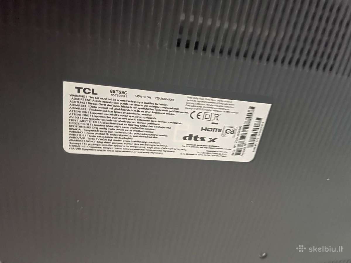 Televizorius Tcl 65t69c - nuotraukos Nr. 5