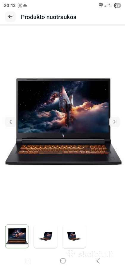 Acer nitro V17ai - nuotraukos Nr. 2