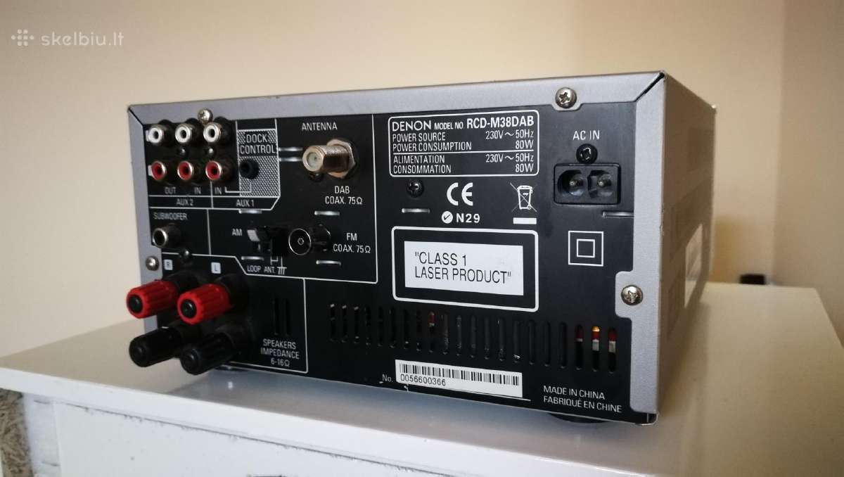 Denon Rcd-m38dab stereo - nuotraukos Nr. 5
