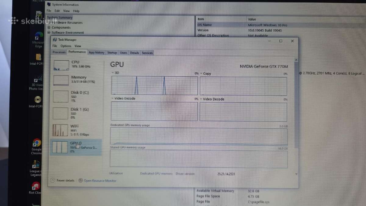 Alienware 17 R1 17.3" Full HD 120hz 3D, 32gb RAM - nuotraukos Nr. 14