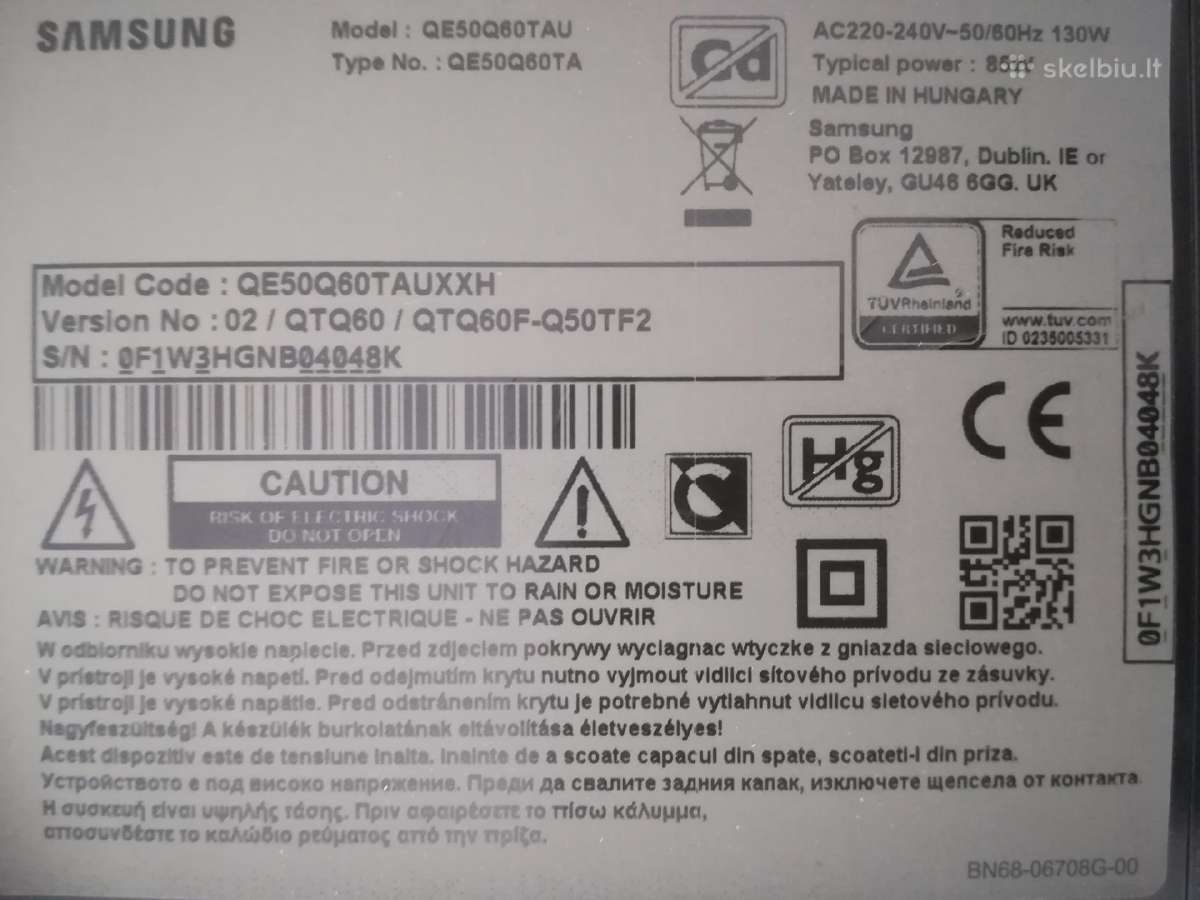 Samsung Qe50q60 127cm 4k Go3 Youtube Netflix - nuotraukos Nr. 5