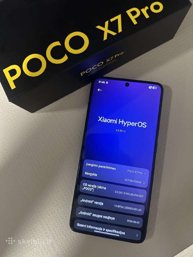 Poco x7 pro black 256gbv - nuotraukos Nr. 2