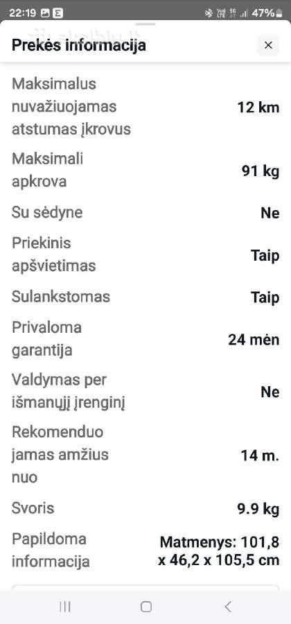 Elektrinis paspirtukas Razor Eprime Air - nuotraukos Nr. 8