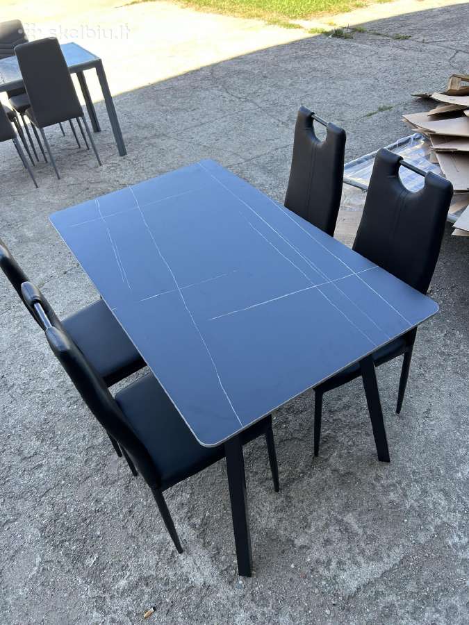 Keramikinis stalas + 4 kėdės 170€ - nuotraukos Nr. 5