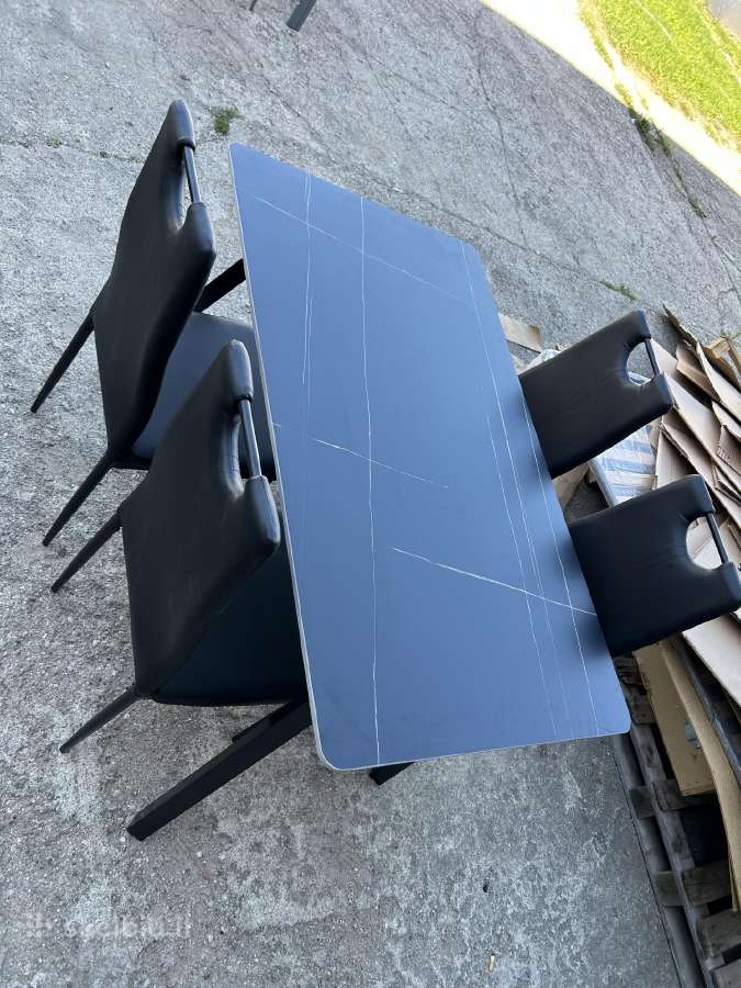 Keramikinis stalas + 4 kėdės 170€ - nuotraukos Nr. 8