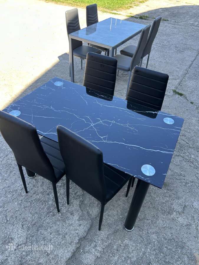 Valgomojo stalas su 4 kėdėm 160€ - nuotraukos Nr. 12