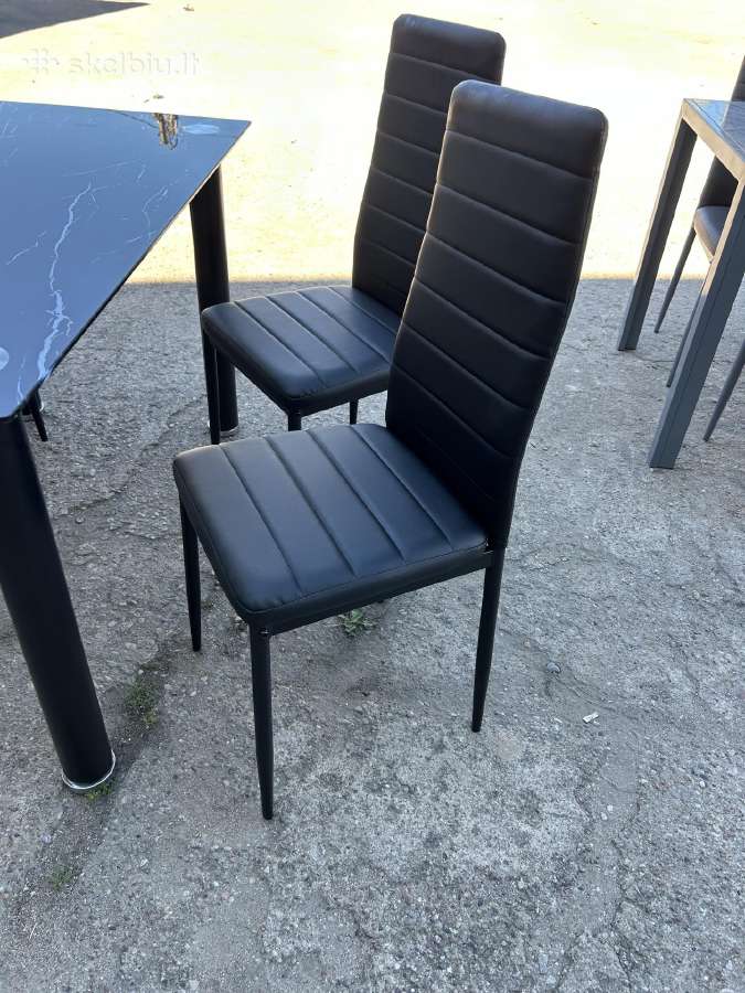 Valgomojo stalas su 4 kėdėm 160€ - nuotraukos Nr. 7