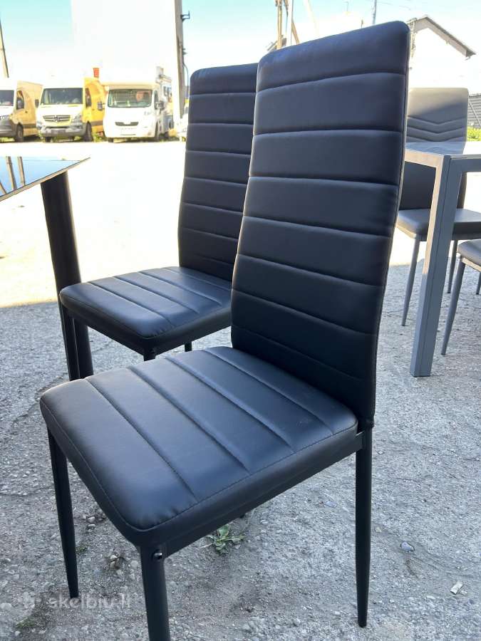 Valgomojo stalas su 4 kėdėm 160€ - nuotraukos Nr. 8