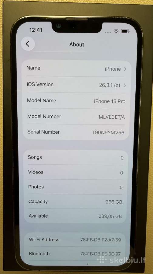iPhone 13 Pro 256gb - nuotraukos Nr. 5