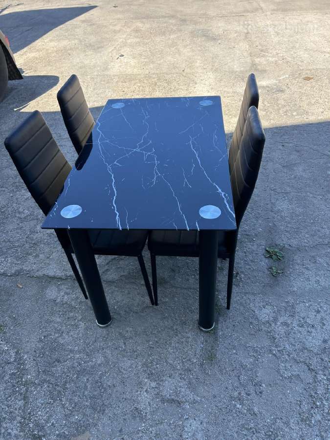 Valgomojo stalas su 4 kėdėm 160€ - nuotraukos Nr. 13