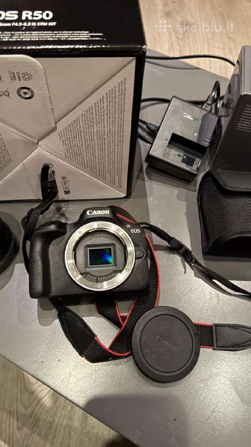 Canon EOS R50 + Ef–EOS R adapter - nuotraukos Nr. 2