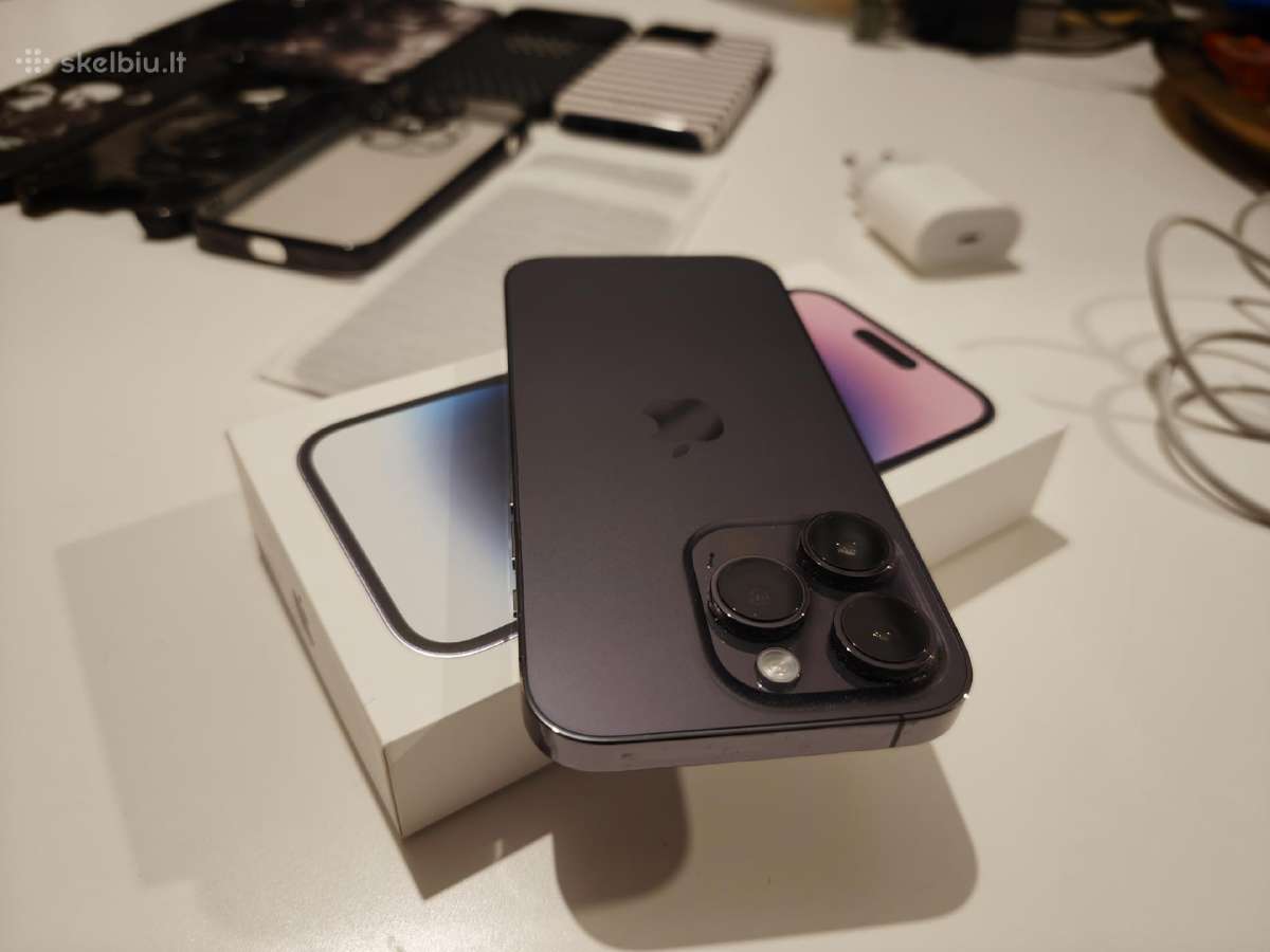 iPhone 14 pro 256gb deep purple baterija 85% - nuotraukos Nr. 4