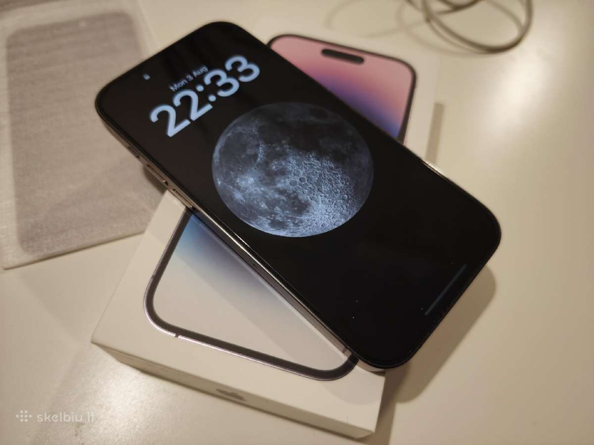 iPhone 14 pro 256gb deep purple baterija 85% - nuotraukos Nr. 5