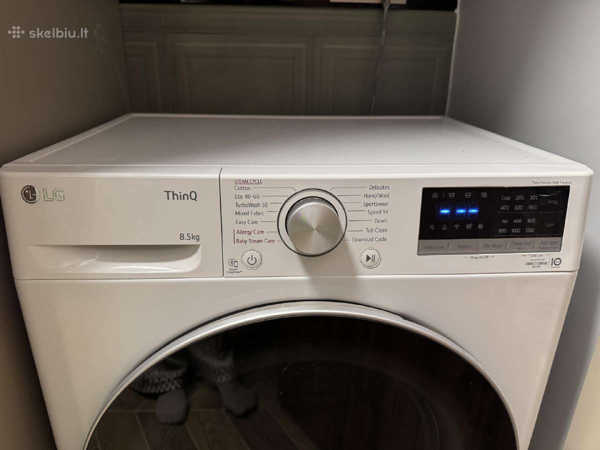 LG Thinq 8,5 kg skalbimo mašina - nuotraukos Nr. 2