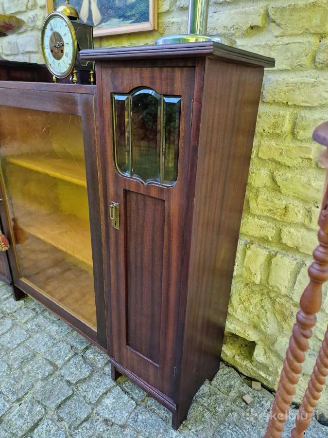Antikvarinė Art Nouveau raudonmedžio indauja - nuotraukos Nr. 3