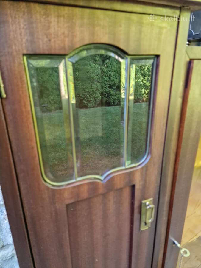 Antikvarinė Art Nouveau raudonmedžio indauja - nuotraukos Nr. 6