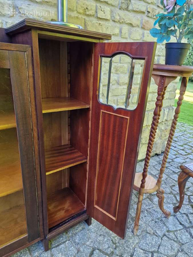 Antikvarinė Art Nouveau raudonmedžio indauja - nuotraukos Nr. 15