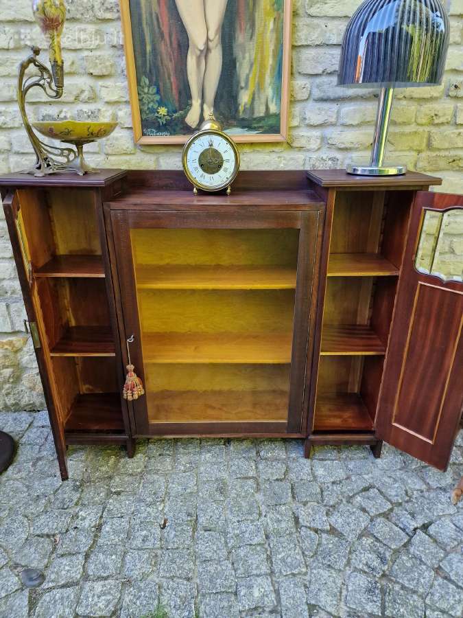 Antikvarinė Art Nouveau raudonmedžio indauja - nuotraukos Nr. 17