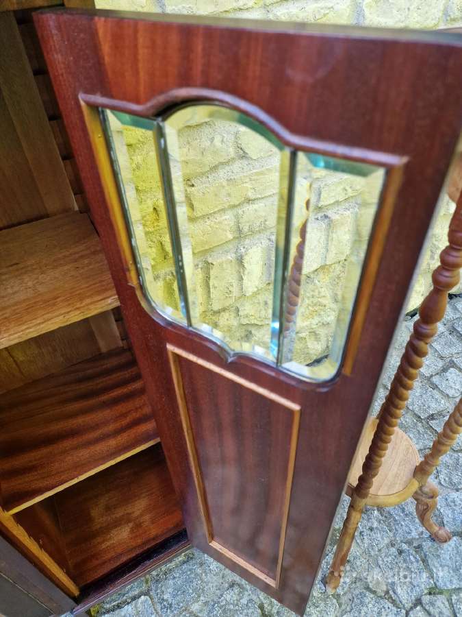 Antikvarinė Art Nouveau raudonmedžio indauja - nuotraukos Nr. 18