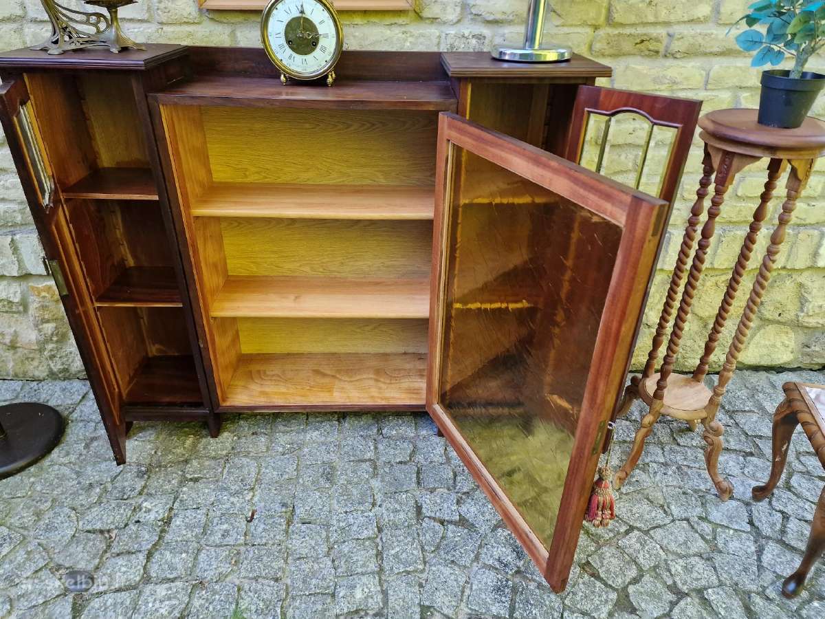 Antikvarinė Art Nouveau raudonmedžio indauja - nuotraukos Nr. 21