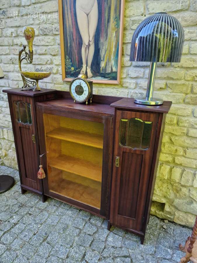Antikvarinė Art Nouveau raudonmedžio indauja - nuotraukos Nr. 29