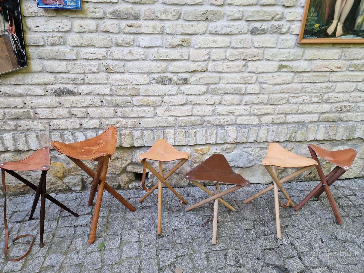 Vintažinės sudedamos kelioninės kėdutės - nuotraukos Nr. 10