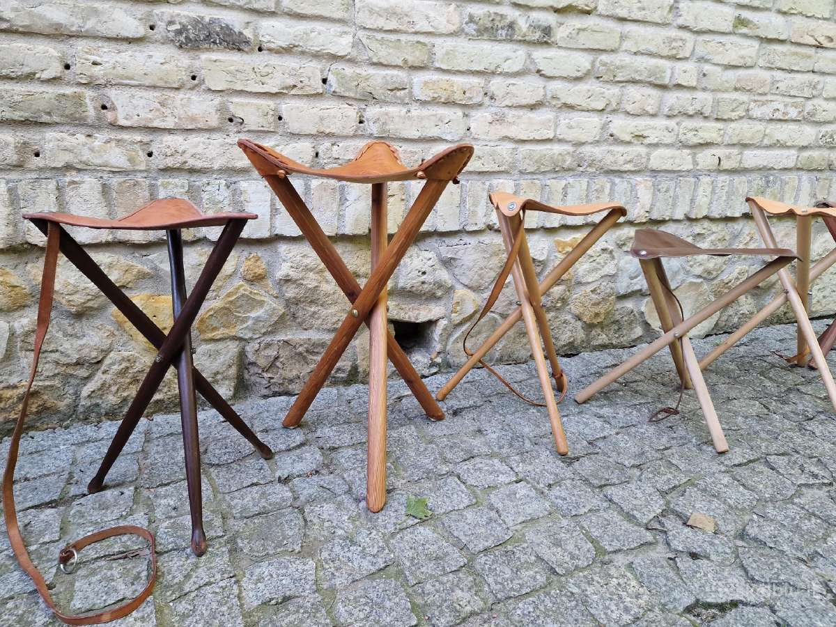Vintažinės sudedamos kelioninės kėdutės - nuotraukos Nr. 13