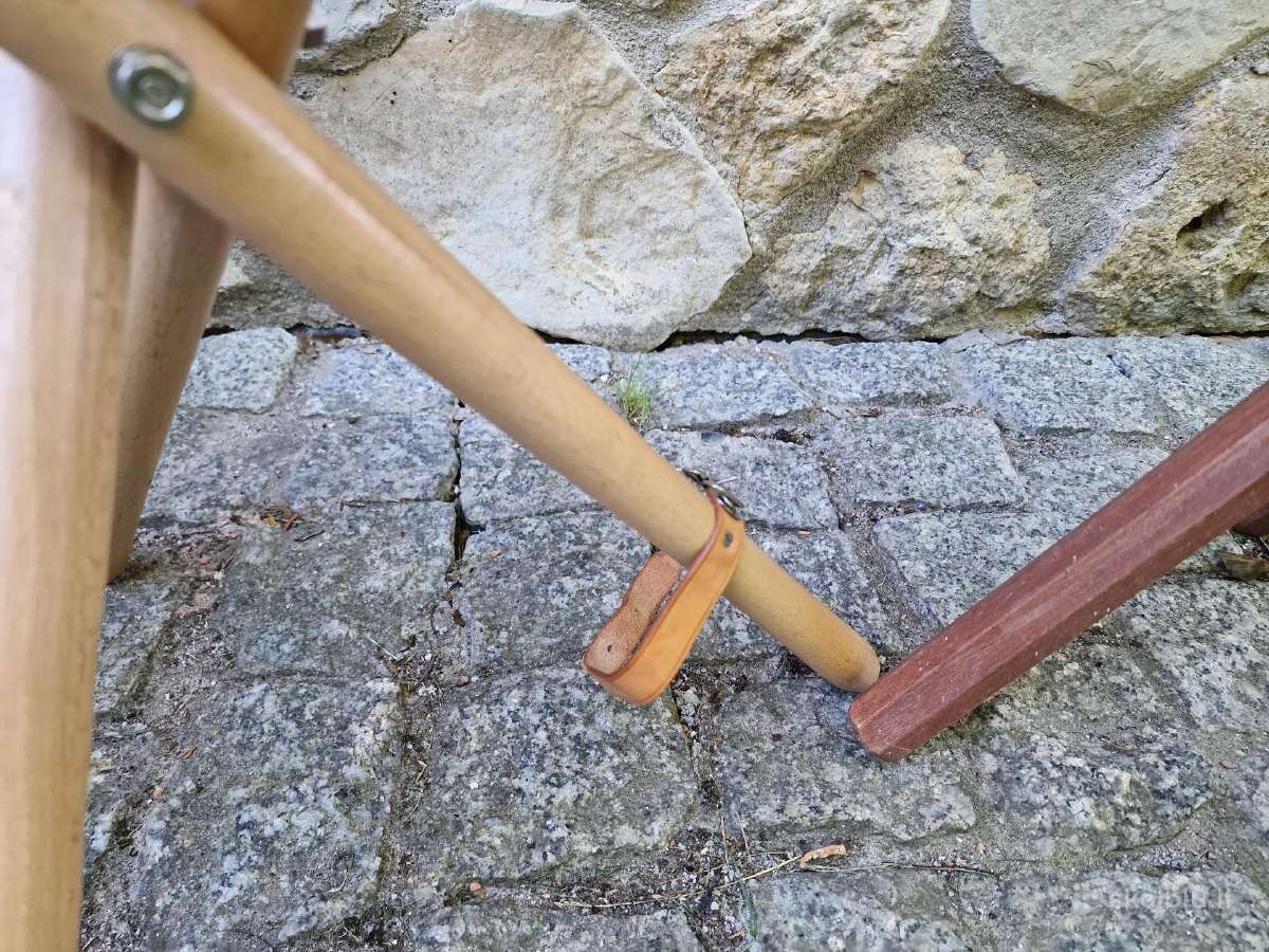 Vintažinės sudedamos kelioninės kėdutės - nuotraukos Nr. 19