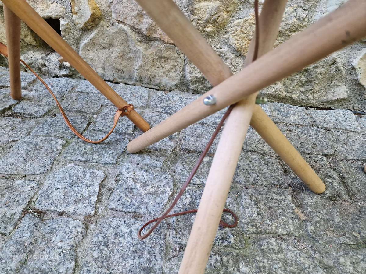Vintažinės sudedamos kelioninės kėdutės - nuotraukos Nr. 23