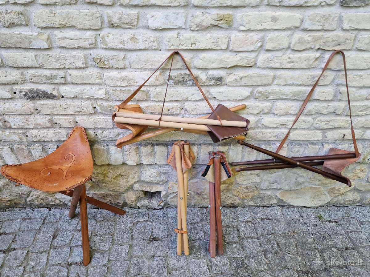 Vintažinės sudedamos kelioninės kėdutės - nuotraukos Nr. 28
