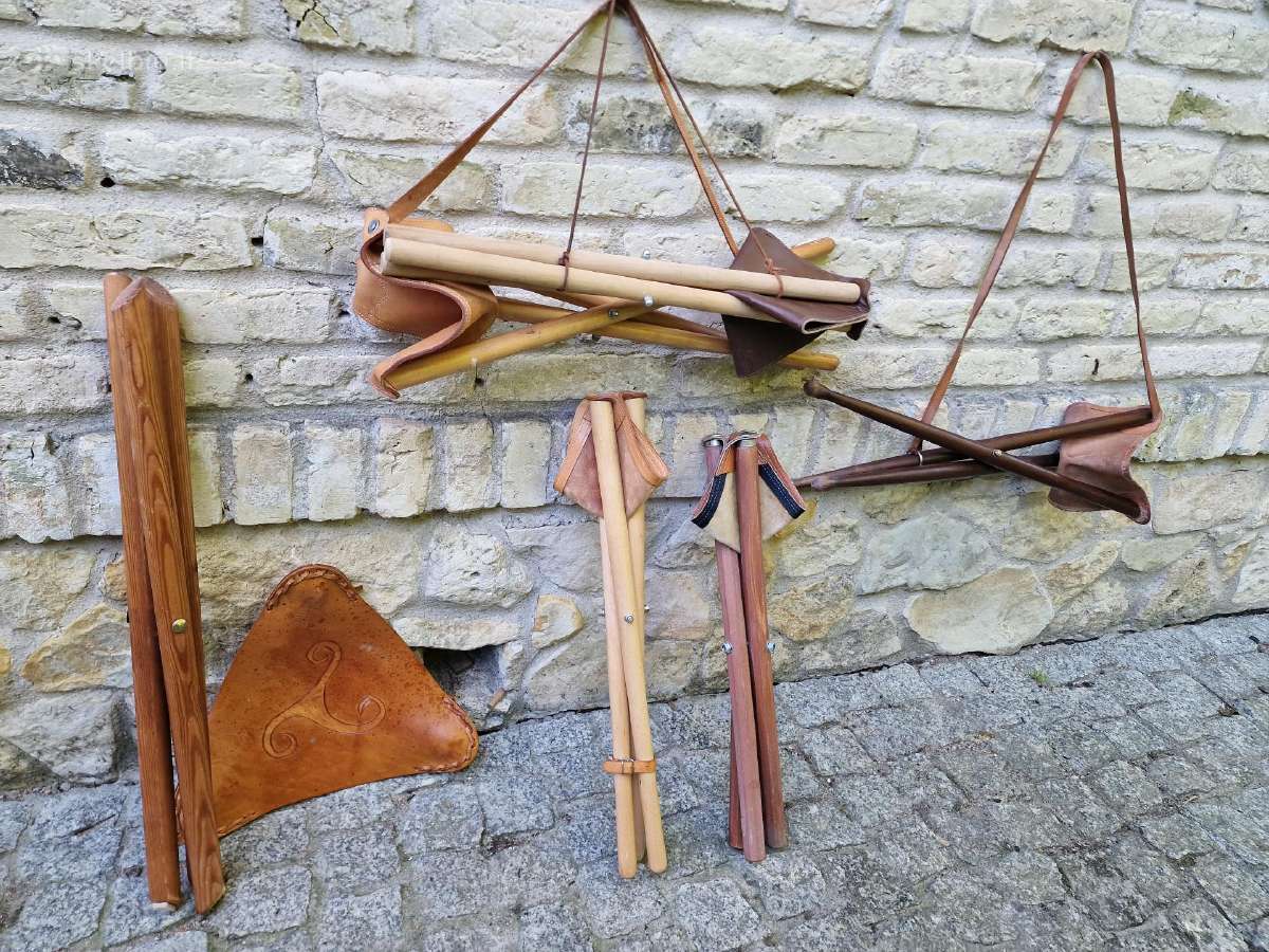 Vintažinės sudedamos kelioninės kėdutės - nuotraukos Nr. 29
