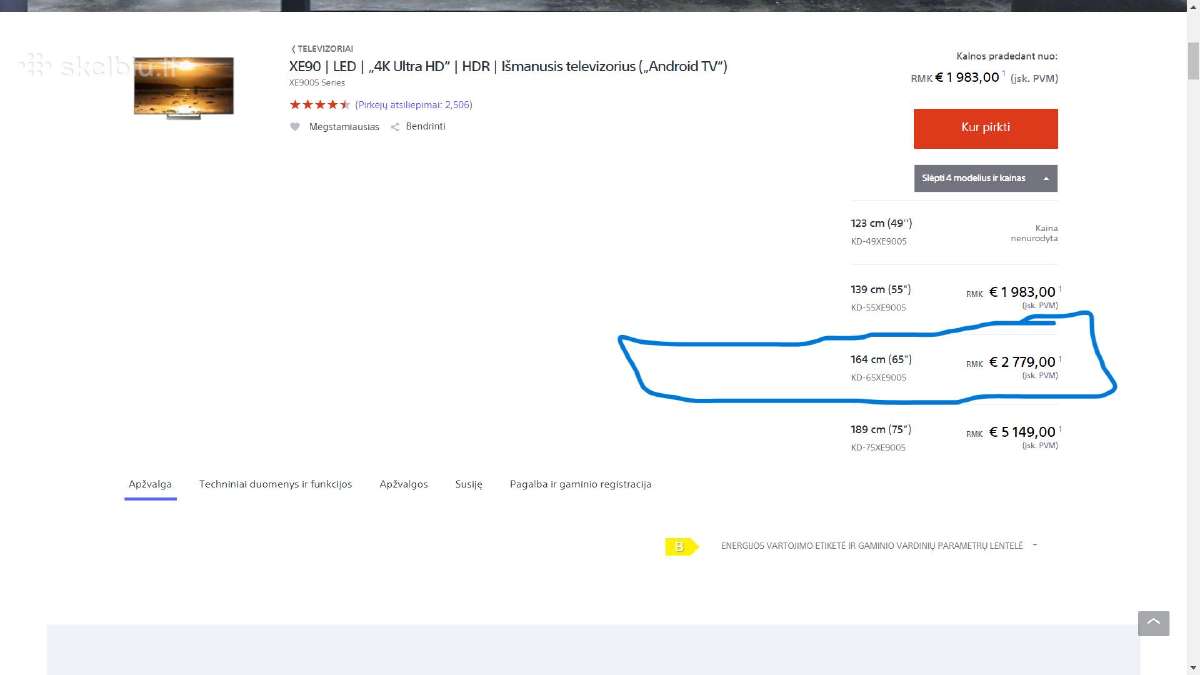 Parduodu televizorių Sony Kd-65xe9005-1,65m.įstriž - nuotraukos Nr. 9