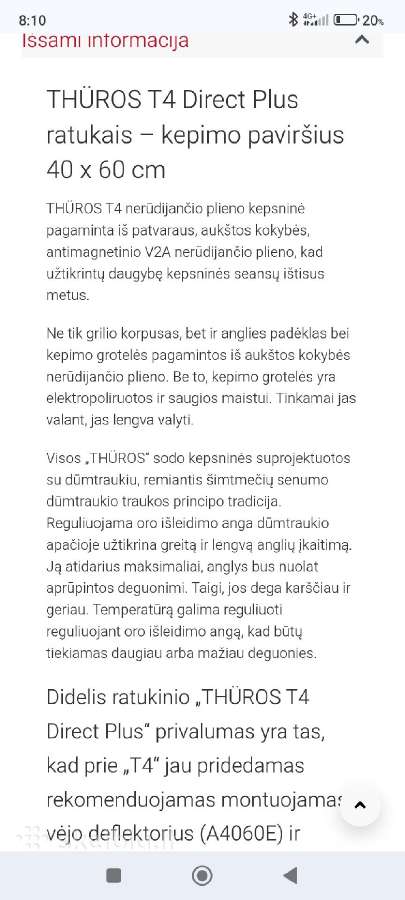 Vokiškas grilius (nerūdijančio plieno) - nuotraukos Nr. 5