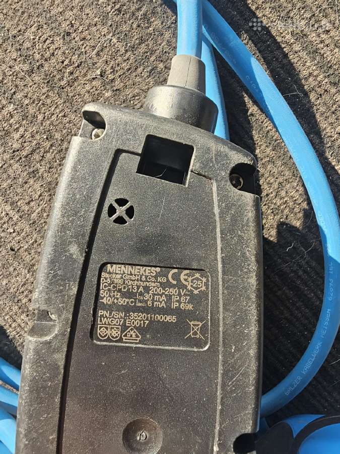 7metrų Mennekes Type 2 pakrovėjas 13a-6a 220v - nuotraukos Nr. 4