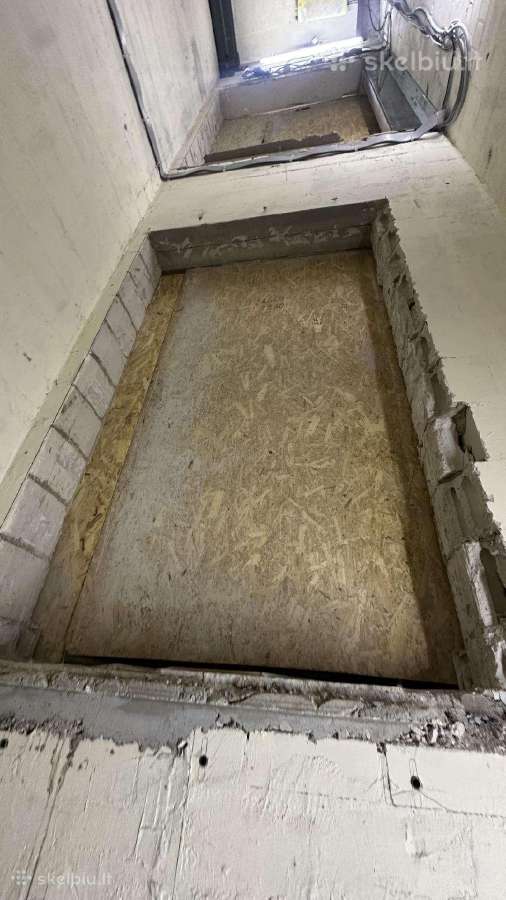 Ieškomi statybininkai paruošti lifto šachtą - nuotraukos Nr. 4