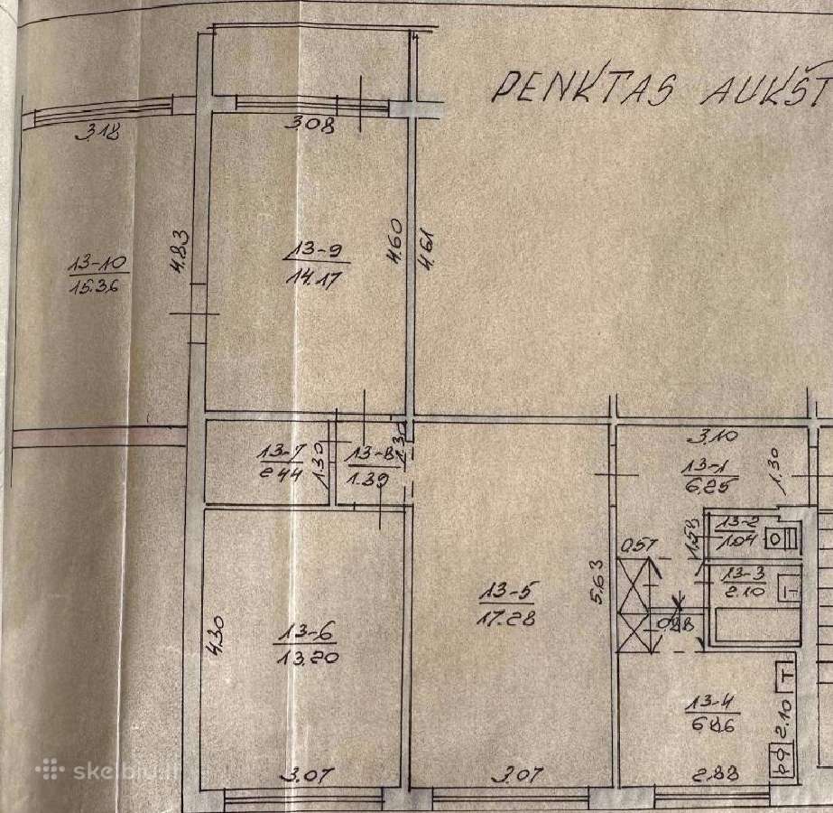 4 kambarių butas Gargždų centre - nuotraukos Nr. 9
