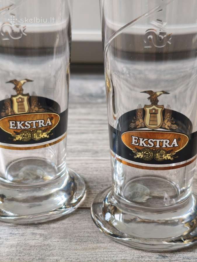 Kolekcinės „Švyturys Ekstra“ alaus taurės, 0.3l - nuotraukos Nr. 3