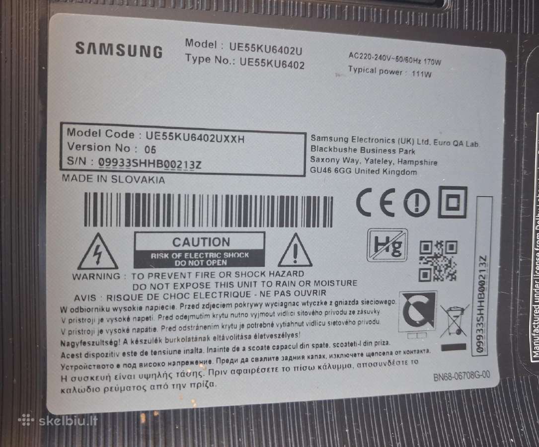 Samsung TV 55 - nuotraukos Nr. 2