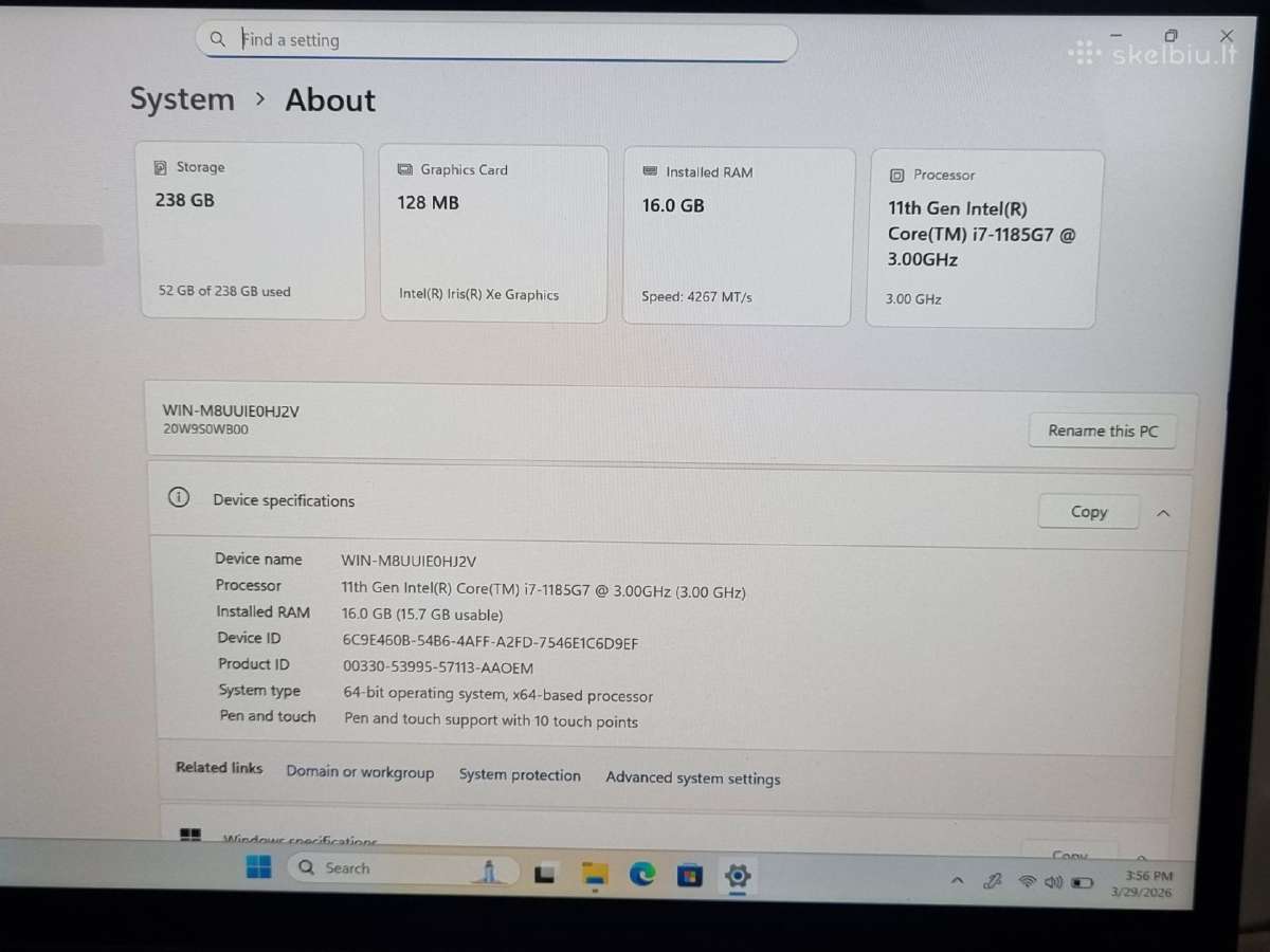 Thinkpad X13 Yoga Gen 2 - nuotraukos Nr. 8
