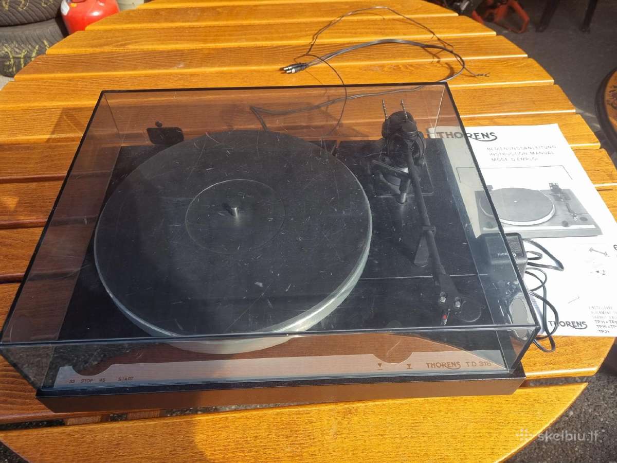 Puikus plokštelių grotuvas thorens td318 - nuotraukos Nr. 2