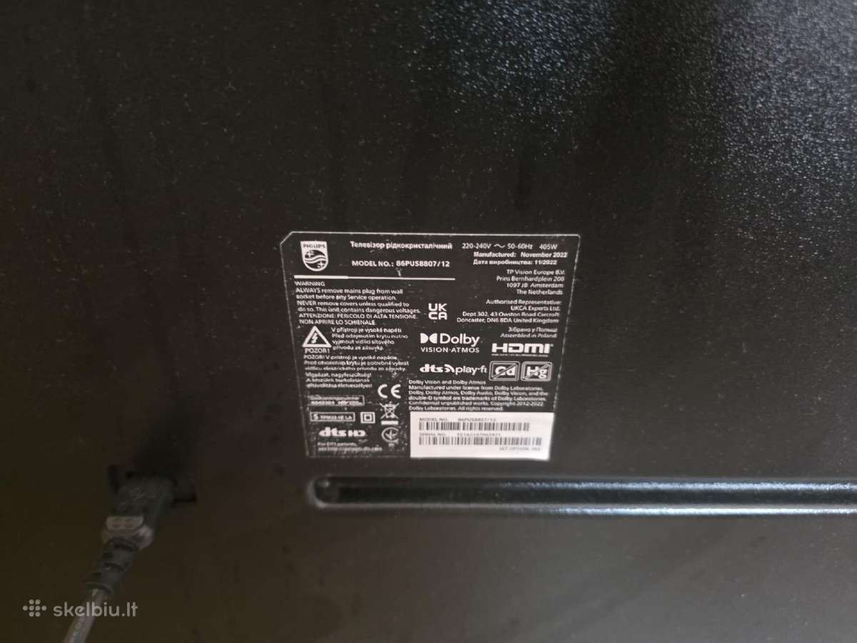 Philips 86pus8807 LED LCD televizorius - nuotraukos Nr. 4