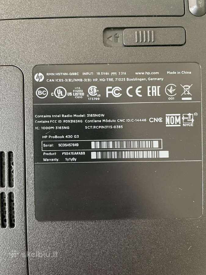 Hp Probook 430 G3 - nuotraukos Nr. 4