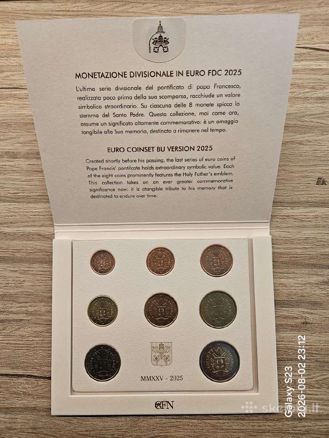 Vatikanas bankinis euro rinkinys 2025 - nuotraukos Nr. 2