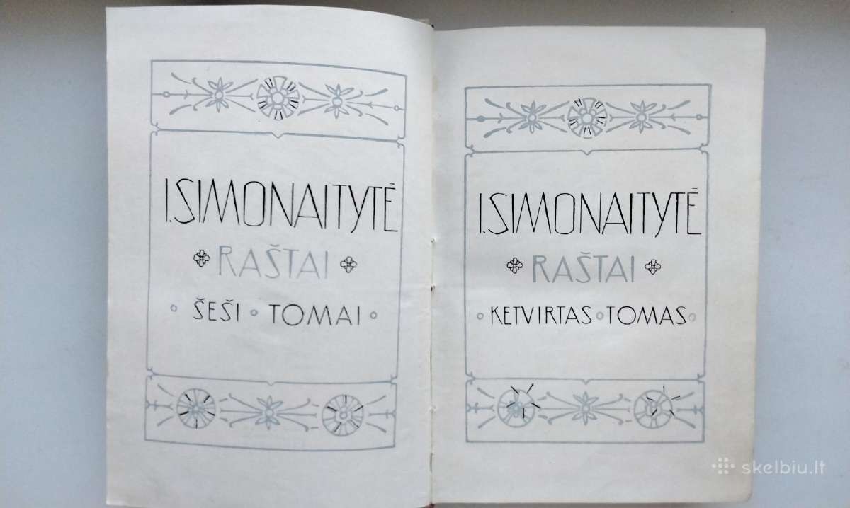 I. Simonaitytė. Raštai. Šeši tomai. 1956-58 m. - nuotraukos Nr. 13