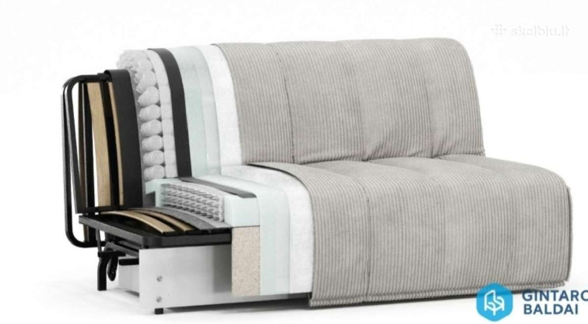 Tik išpakuota sofa lova su patalynės dėže - nuotraukos Nr. 5