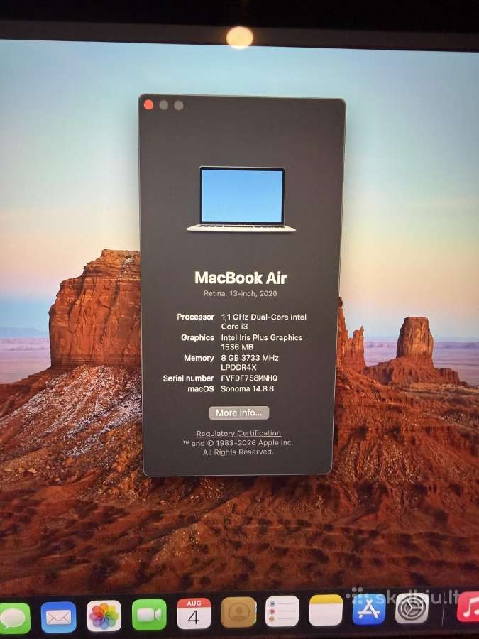 MacBook Air 13 Retina (2020) - nuotraukos Nr. 7