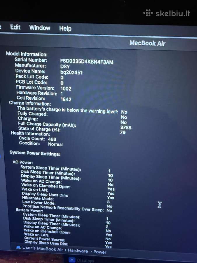 MacBook Air 13 Retina (2020) - nuotraukos Nr. 8