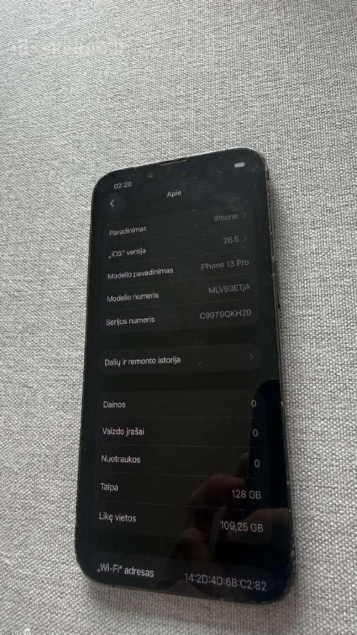 iPhone 13 Pro 128gb - nuotraukos Nr. 8