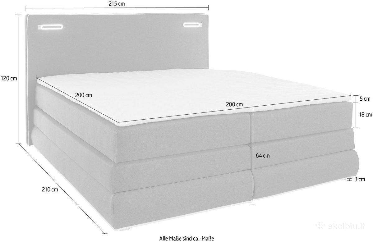 Nauja Vokiška 200x200 lova su patalynės dėže - nuotraukos Nr. 6