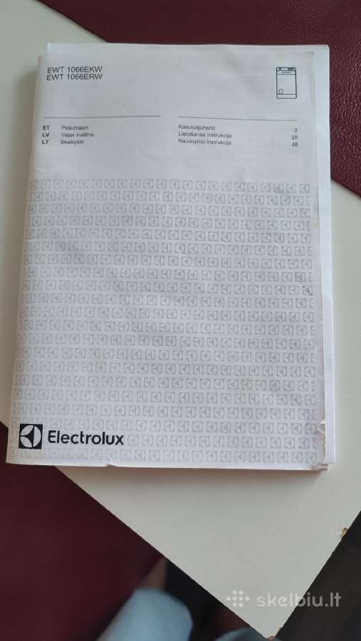 Electrolux skalbimo mašina - nuotraukos Nr. 7